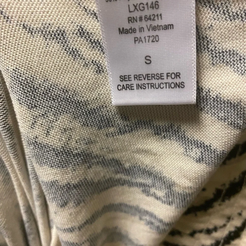 Linea Donatella Zebra-Print Hacci Knit Tank Top & Pants Pajama Set Size Small - Picture 10 of 12